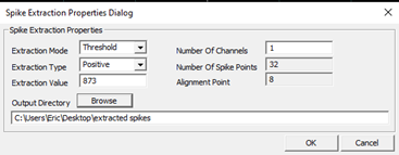 Spike extraction properties